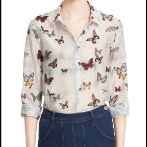 The kooples butterflies pattern shirt